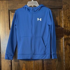 Under Armour Kids Royal Blue Full-Zip Hoodie
